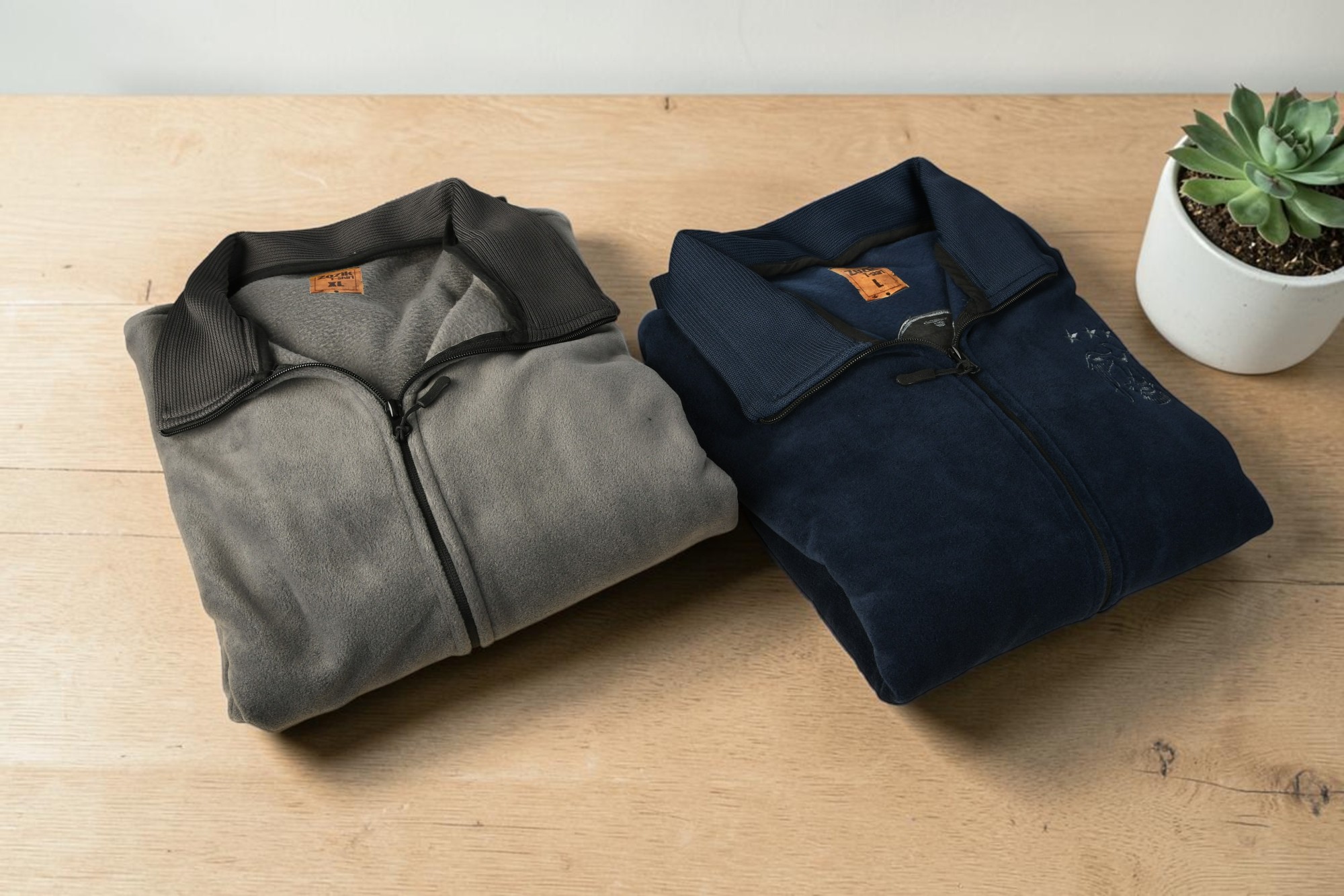 Askeri Polar Ceket - Gri / Lacivert